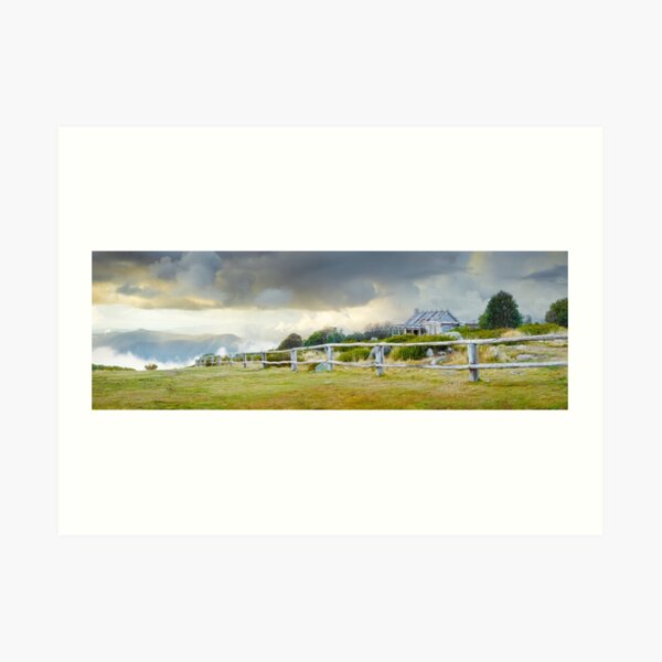 Stormy Evening at Craigs Hut, Mt Stirling, Victoria, Australia Art Print