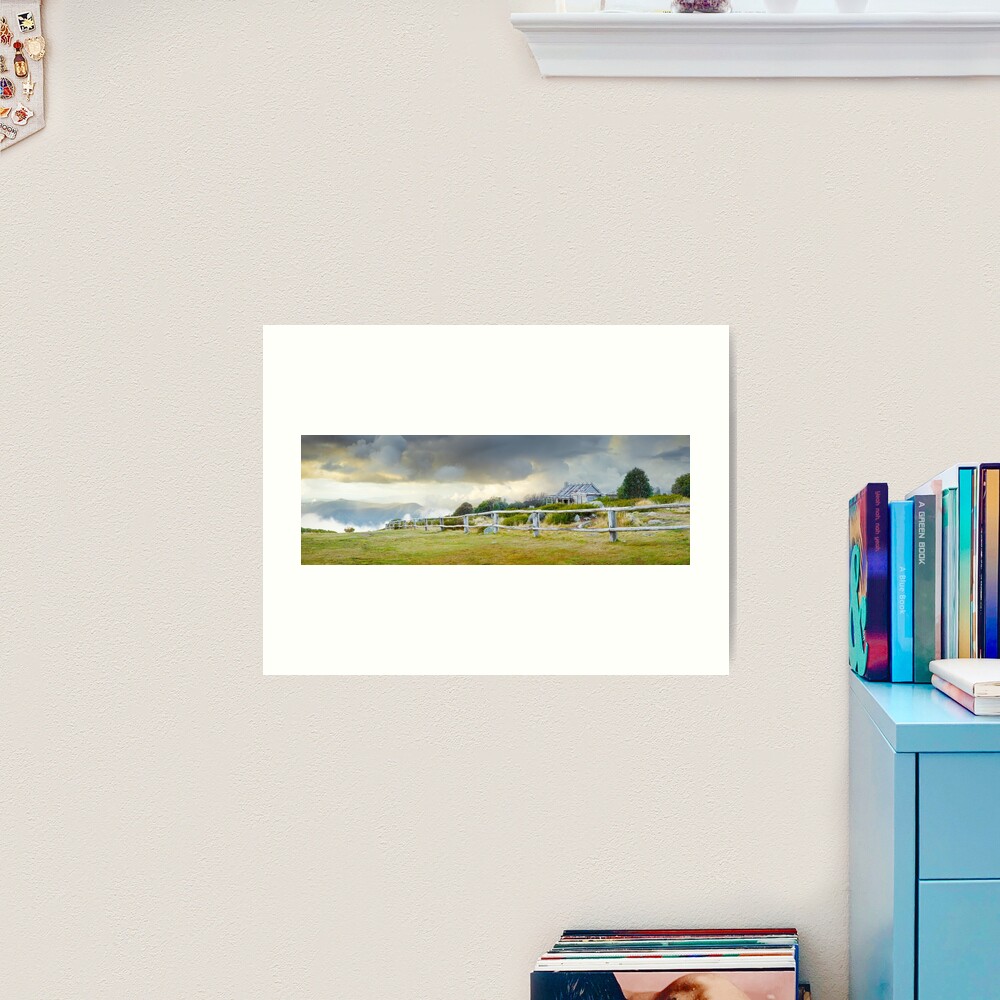 Stormy Evening at Craigs Hut, Mt Stirling, Victoria, Australia Art Print