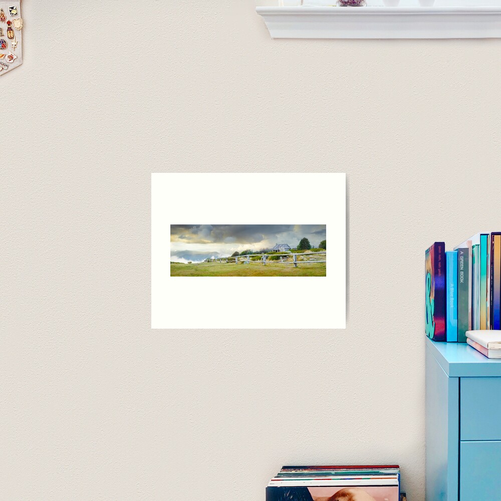 Stormy Evening at Craigs Hut, Mt Stirling, Victoria, Australia Art Print