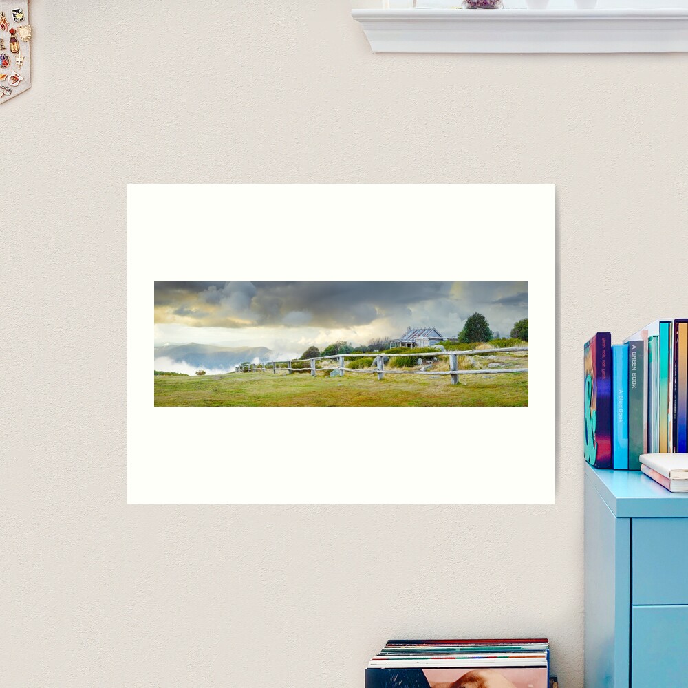 Stormy Evening at Craigs Hut, Mt Stirling, Victoria, Australia Art Print