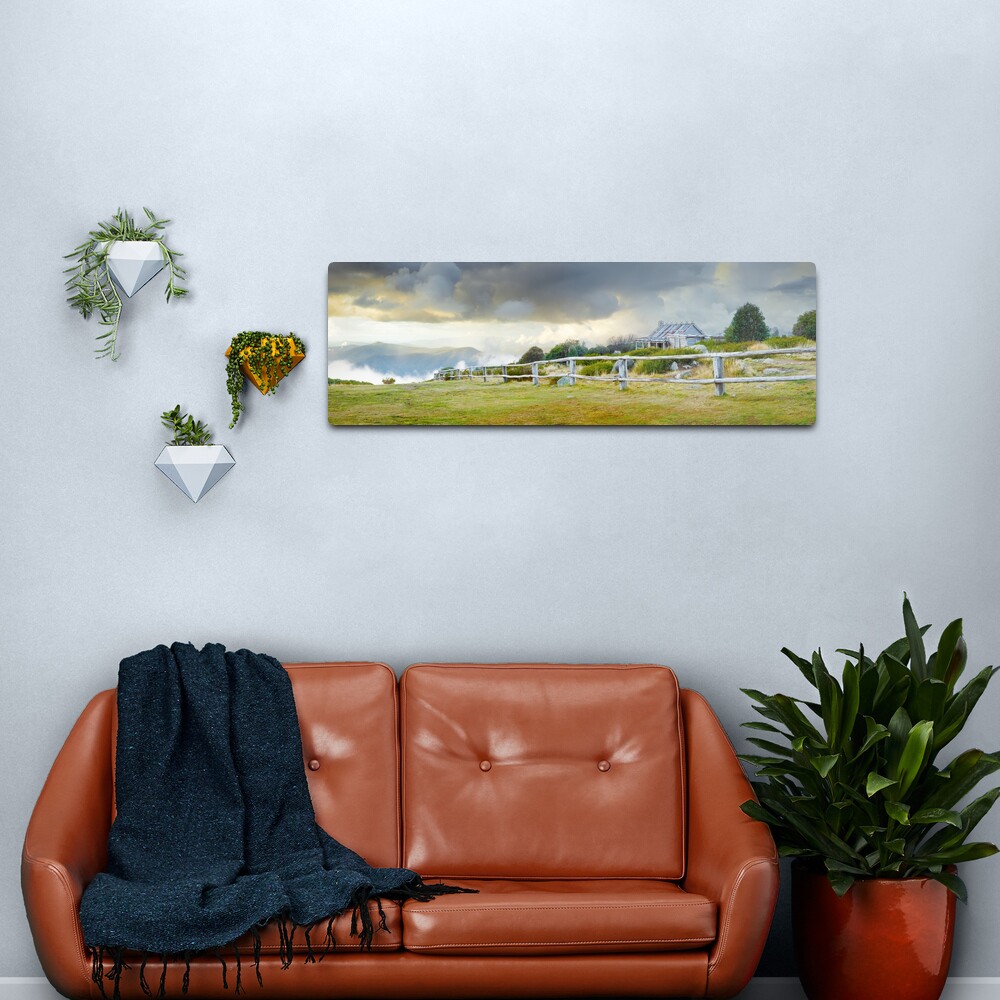 Stormy Evening at Craigs Hut, Mt Stirling, Victoria, Australia Metal Print
