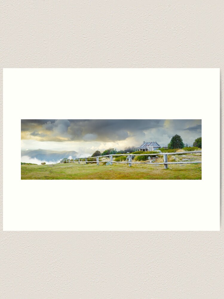Alternate view of Stormy Evening at Craigs Hut, Mt Stirling, Victoria, Australia Art Print