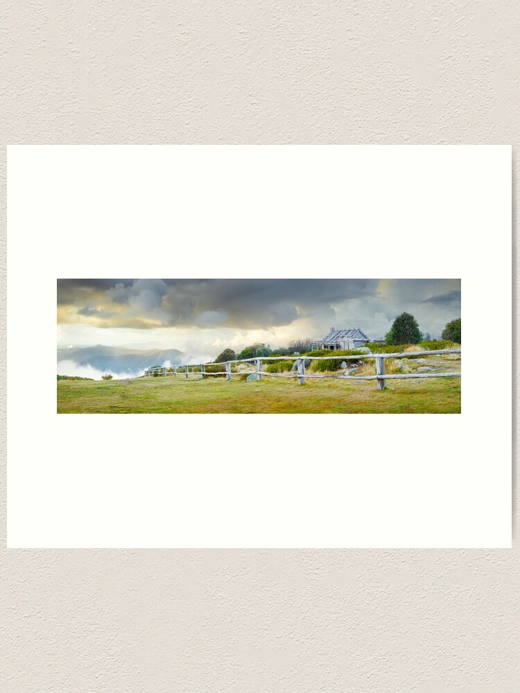 Alternate view of Stormy Evening at Craigs Hut, Mt Stirling, Victoria, Australia Art Print