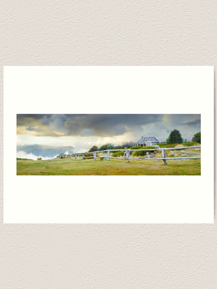 Alternate view of Stormy Evening at Craigs Hut, Mt Stirling, Victoria, Australia Art Print