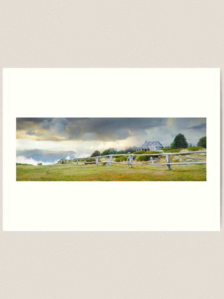 Alternate view of Stormy Evening at Craigs Hut, Mt Stirling, Victoria, Australia Art Print