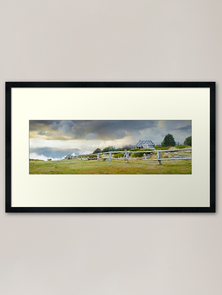 Alternate view of Stormy Evening at Craigs Hut, Mt Stirling, Victoria, Australia Framed Art Print