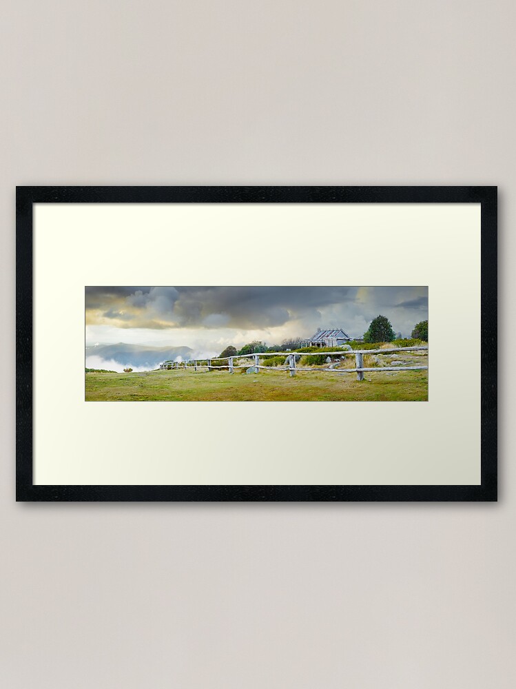 Alternate view of Stormy Evening at Craigs Hut, Mt Stirling, Victoria, Australia Framed Art Print