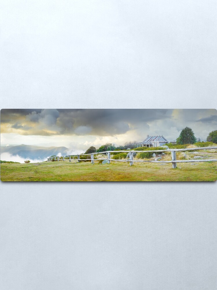 Alternate view of Stormy Evening at Craigs Hut, Mt Stirling, Victoria, Australia Metal Print