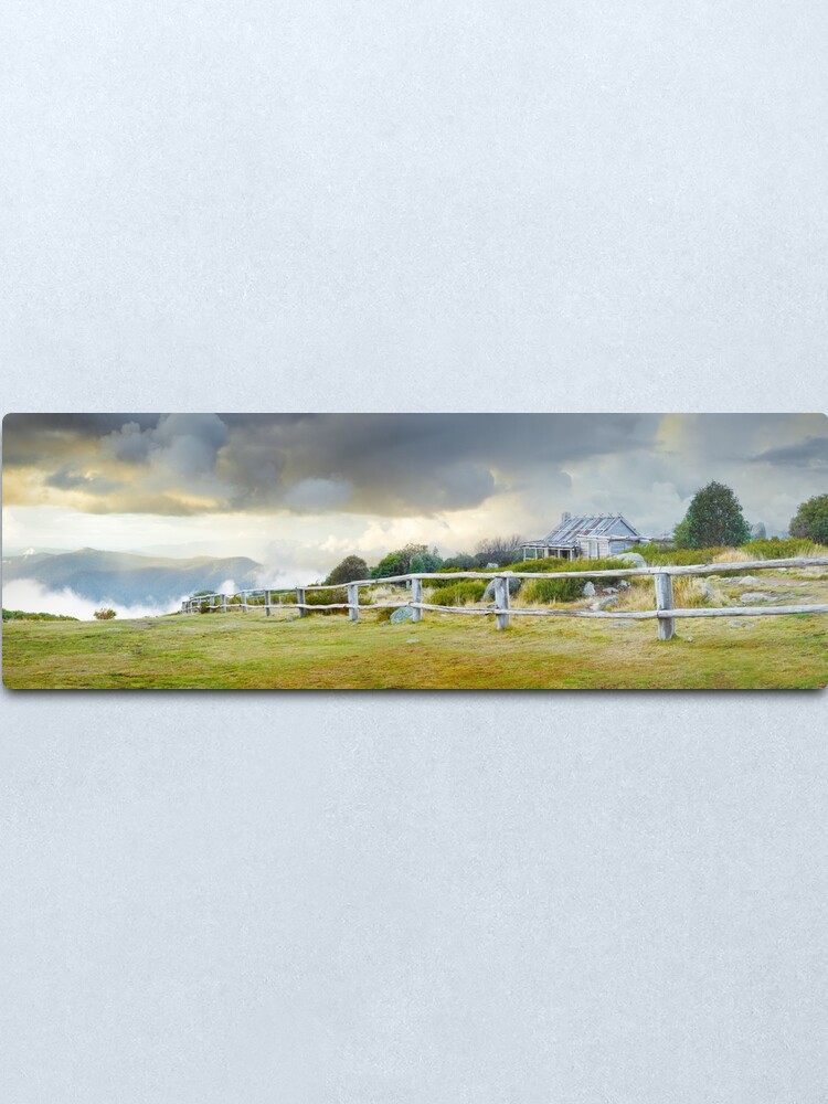 Alternate view of Stormy Evening at Craigs Hut, Mt Stirling, Victoria, Australia Metal Print