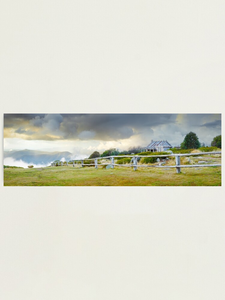 Alternate view of Stormy Evening at Craigs Hut, Mt Stirling, Victoria, Australia Photographic Print