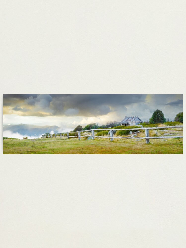 Alternate view of Stormy Evening at Craigs Hut, Mt Stirling, Victoria, Australia Photographic Print