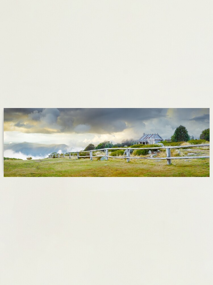 Alternate view of Stormy Evening at Craigs Hut, Mt Stirling, Victoria, Australia Photographic Print