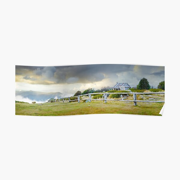 Stormy Evening at Craigs Hut, Mt Stirling, Victoria, Australia Poster