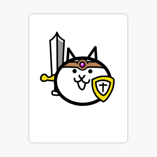 Vista previa del artículo con la obra «Gato valiente», diseñado y vendido por CawnishGameHen.