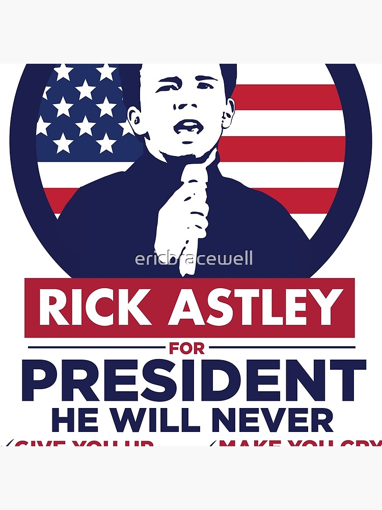 "Rick Astley For President 2020!" Throw Pillow by ...