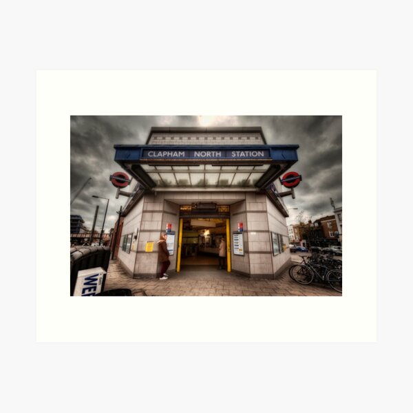 Clapham North Tube Station Art Print