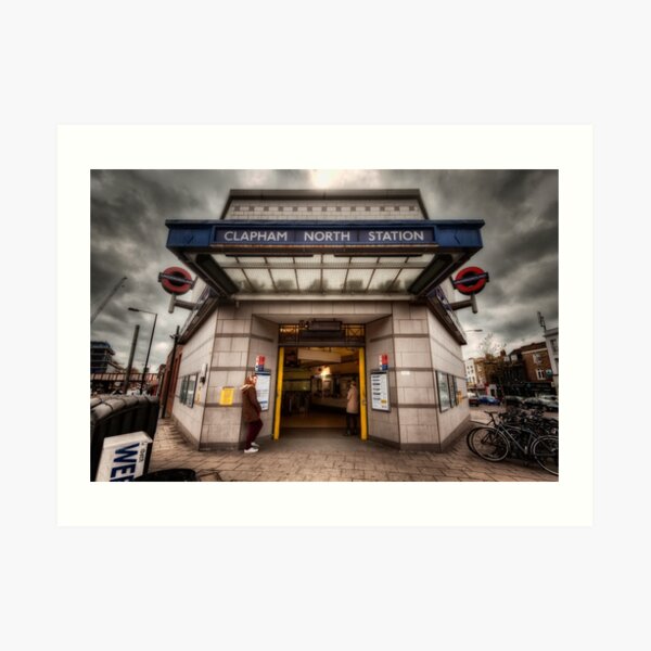 Clapham North Tube Station Art Print