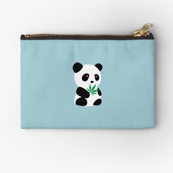 Panda with "recreational bamboo" Zipper Pouch