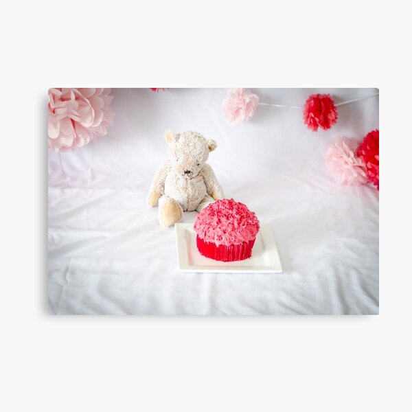 Beary Pink Canvas Print