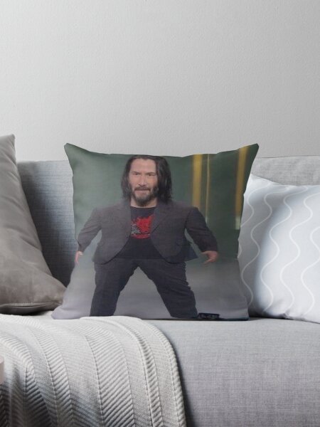 Baby Keanu Reeves Pillow for Sale by freshmemes Redbubble