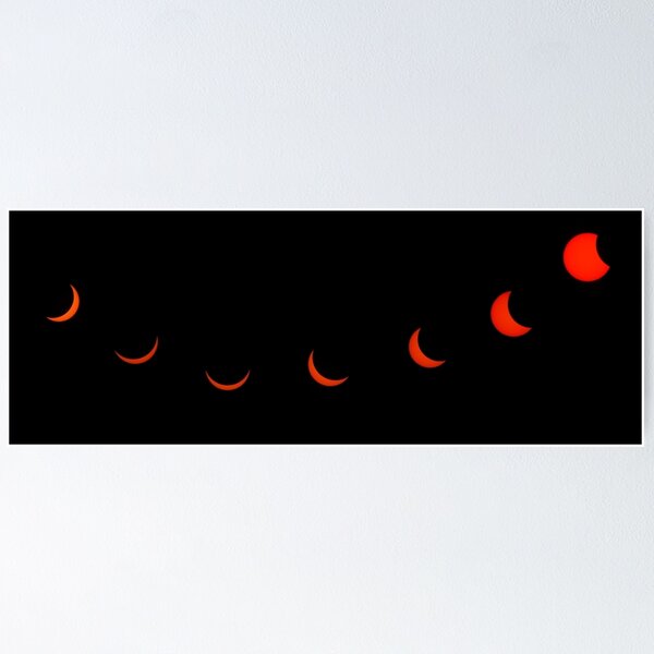 Solar Eclipse Composite Merge Poster