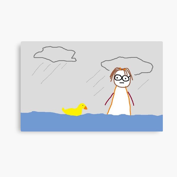 Jenny Quips: It Rained for 40 days Canvas Print