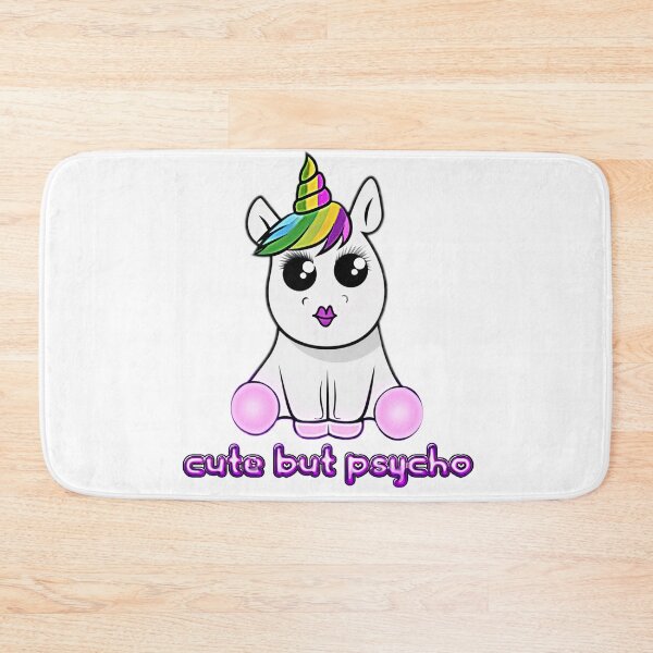 Item preview, cute but psycho unicorn designed and sold by TheLifeOfNyx.