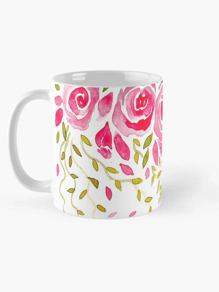 Thumbnail 5 of 6, Coffee Mug, Roses Roses Roses designed and sold by Denise Armstrong.