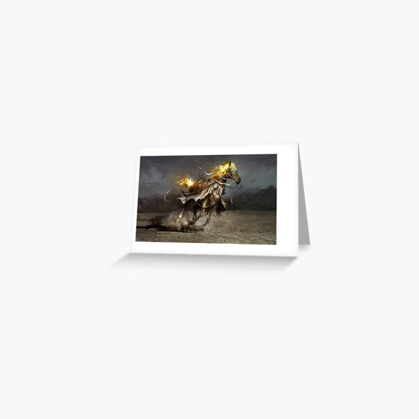 Glory, the White Horse Greeting Card