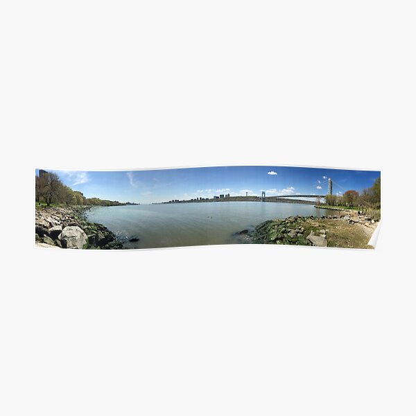 George Washington Bridge panorama Poster
