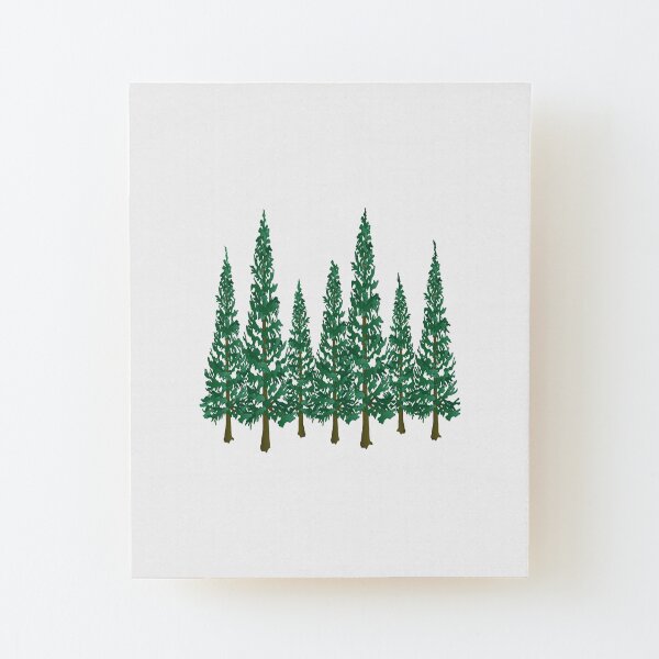 Into the Pines Wood Mounted Print