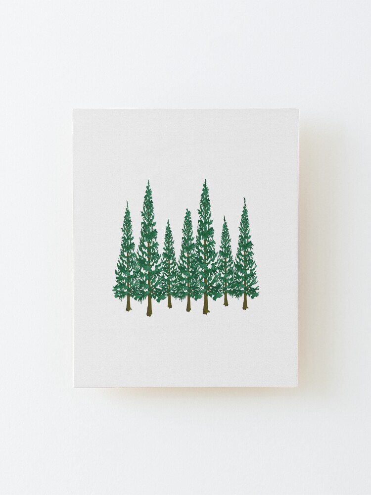 Alternate view of Into the Pines Mounted Print