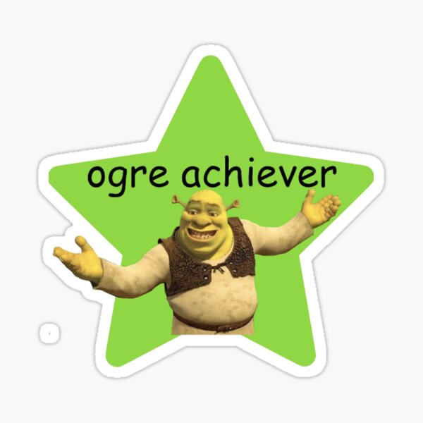 ogre achiever Sticker