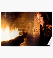 Fireside Portrait B Poster