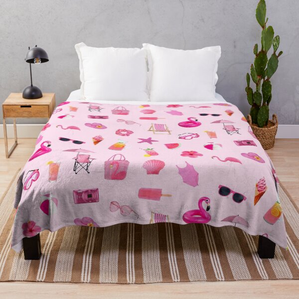 Item preview, Pink Tropical Summer Vacation Getaway Pattern Seamless designed and sold by Neon-Wolf.