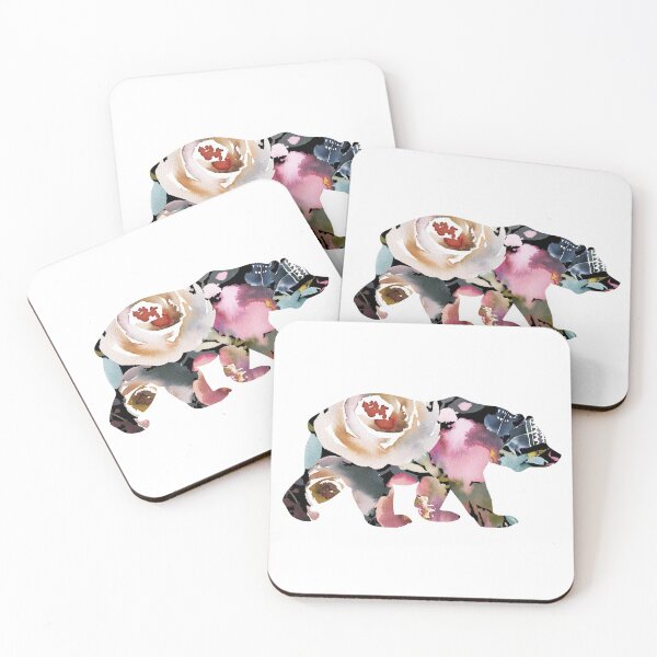 Item preview, Bear with Flowers Blues and pinks designed and sold by faithfullyyours.