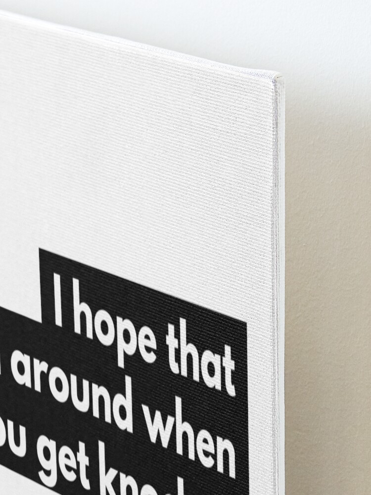 "I hope that I