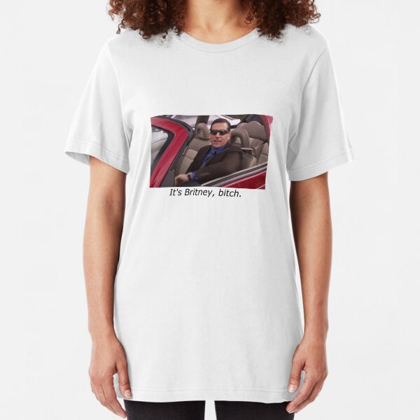 Michael Scott, It's Britney, Bitch. Slim Fit T-Shirt