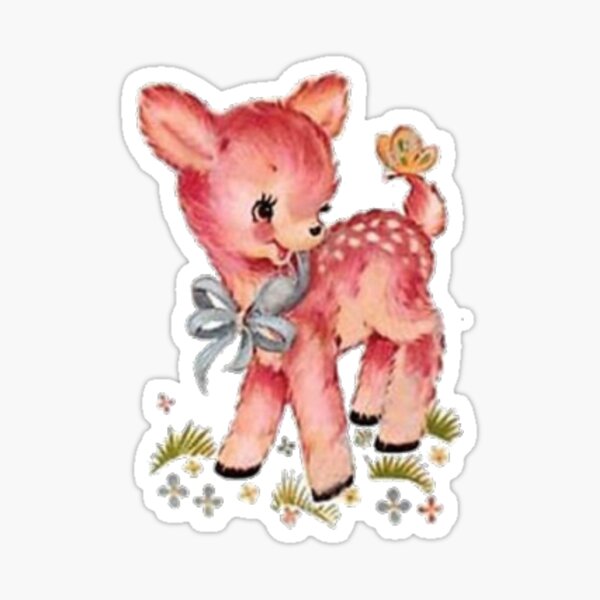 Vintage Deer Sticker