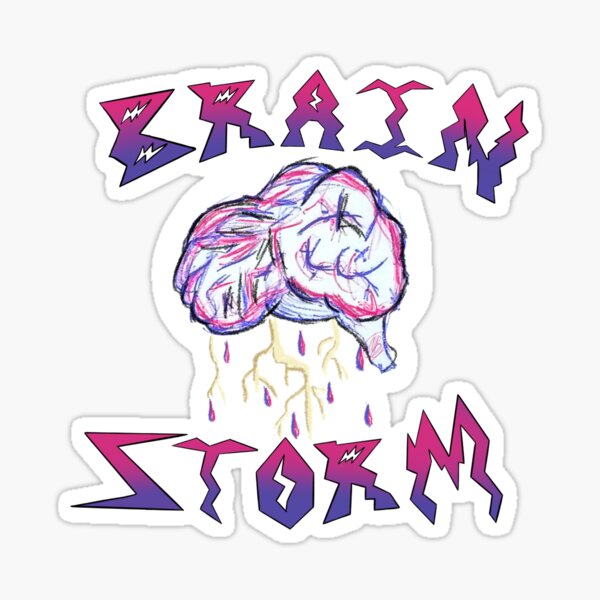 Brain Storm Sticker