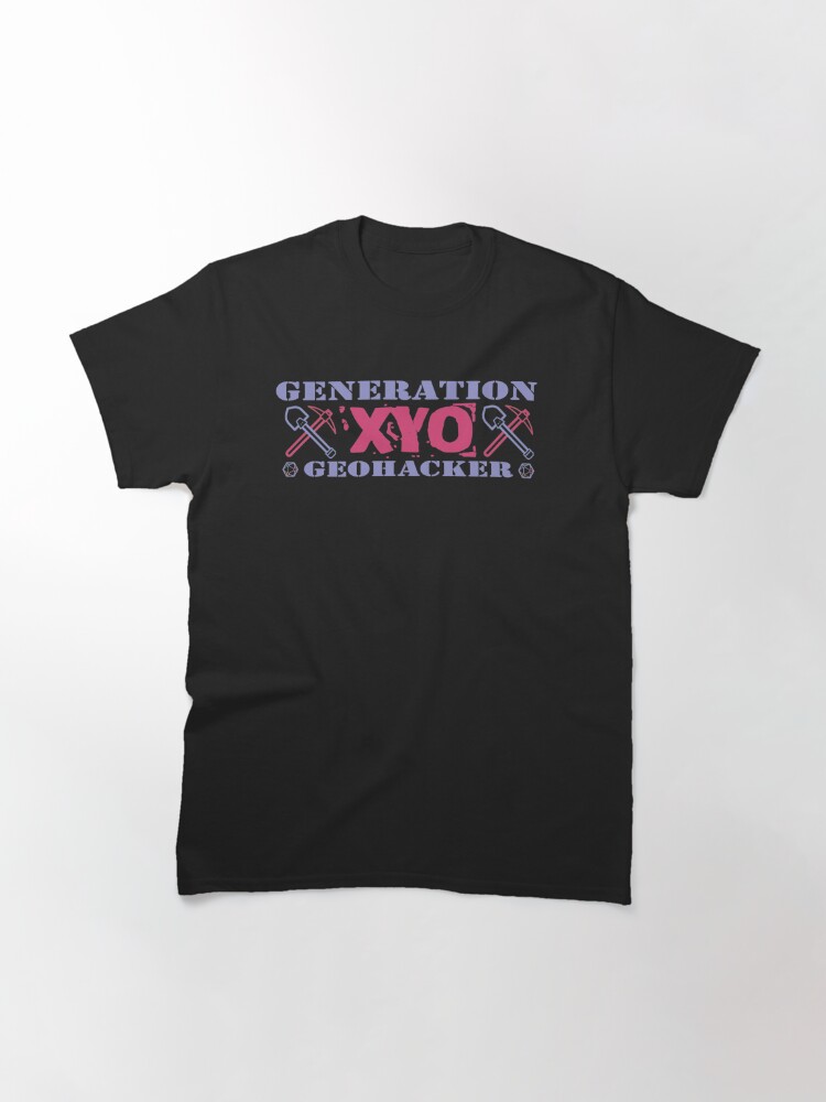Alternate view of Generation XYO Geohacker Design Classic T-Shirt
