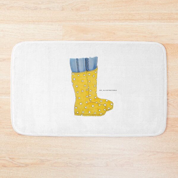 Item preview, Yellow Rainboots Fashion art print designed and sold by SMillustrations.