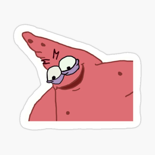 Angry online picture of patrick star