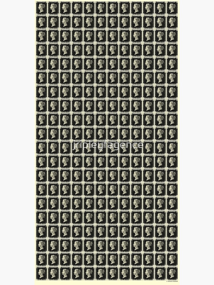 Block of Penny Black stamps by jripleyfagence