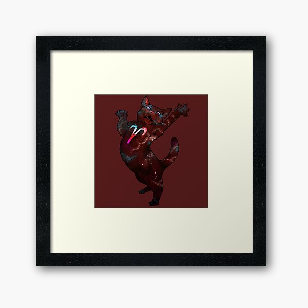 Aries Cat Framed Art Print