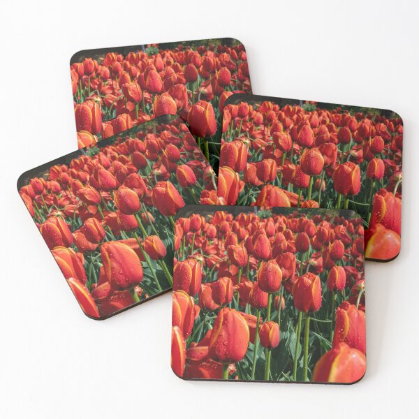 Item preview, Field of red tulips designed and sold by DPalmer.