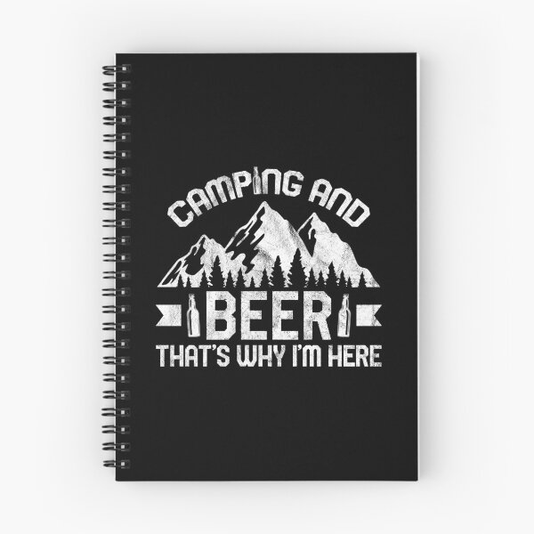 Item preview, Camping And Beer Thats Why I'm Here - Funny Camper Design print designed and sold by woodsgoodsco.