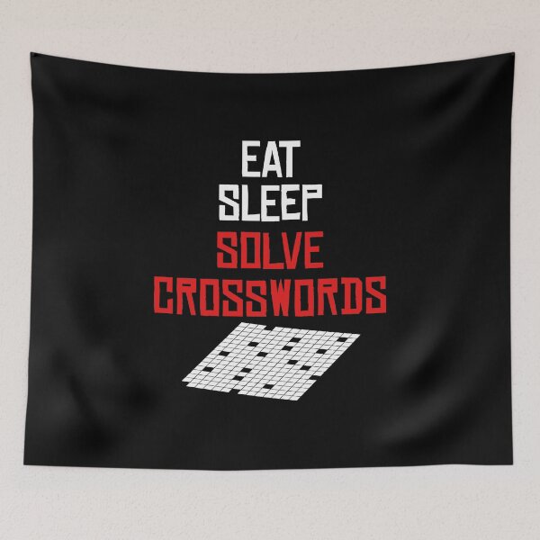 Item preview, Cruciverbalist graphic Eat Sleep Solve Crossword Puzzles Tee designed and sold by woodsgoodsco.
