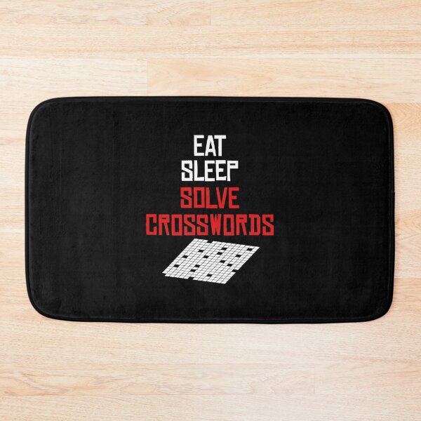 Item preview, Cruciverbalist graphic Eat Sleep Solve Crossword Puzzles Tee designed and sold by woodsgoodsco.