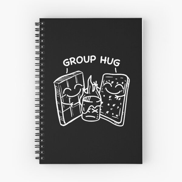 Item preview, Group Hug - Smores Chocolate Marshmallow Campfire Graphic print designed and sold by woodsgoodsco.